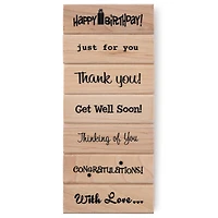 Greetings Wood Stamp Set by Recollections™