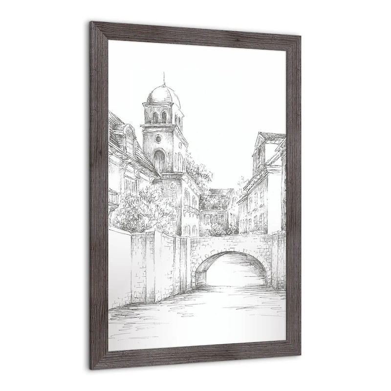 European City Canals Framed Print Wall Hanging