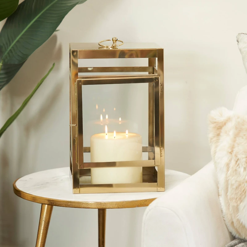 21" Contemporary Pillar Lantern