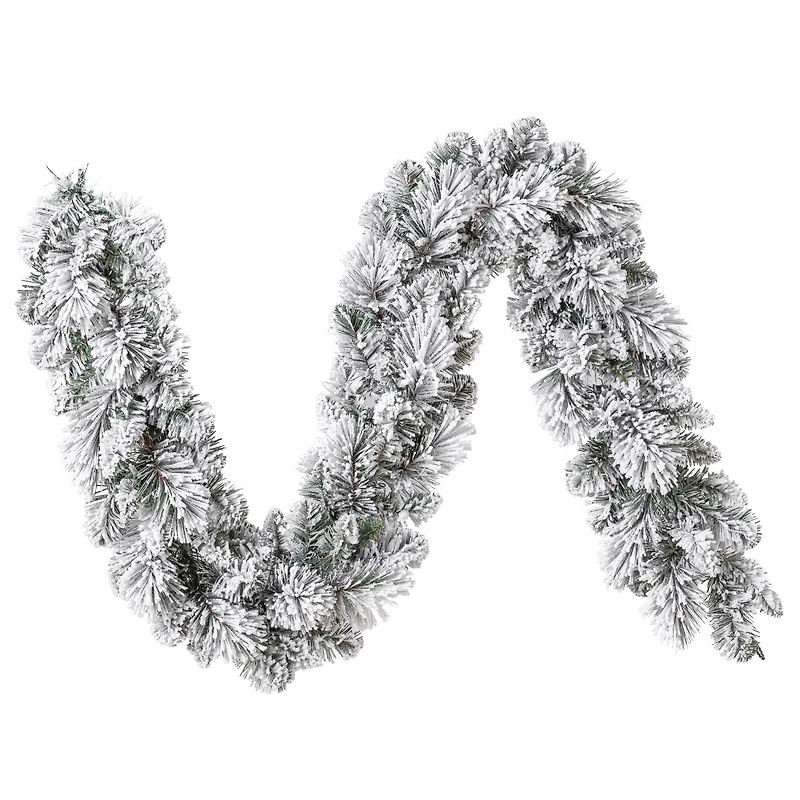 6ft. Pre-Lit Flocked Garland by Ashland®