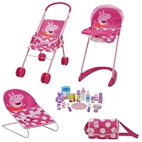 509 Crew Peppa Pig™  Pink and White Dots Doll Sleep N' Play Set