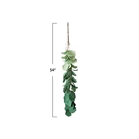 Hello Honey® 4.5ft. Green Hand-Painted Paper Mache Eucalyptus Bunch Wall Hanging