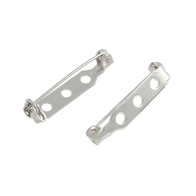 12 Packs: 60 ct. (720 total) 1" Rhodium Bar Pin by Bead Landing™
