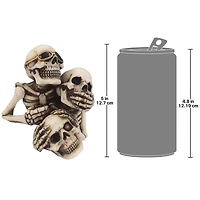 Design Toscano 5" See, Hear, Speak No Evil Skeleton Buddies Pencil Holder