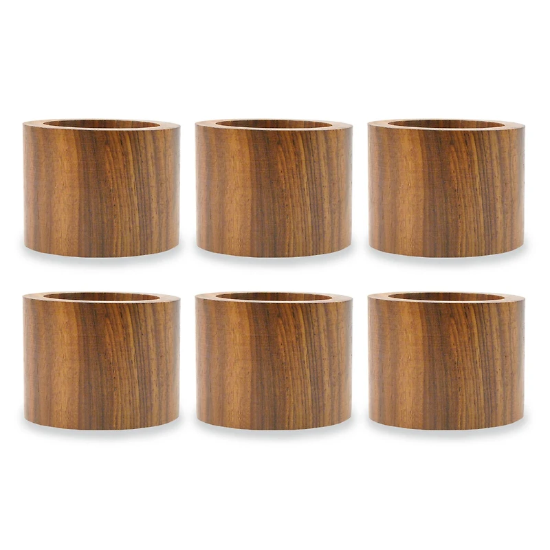 DII® Wood Band Napkin Rings, 6ct.