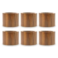 DII® Wood Band Napkin Rings, 6ct.