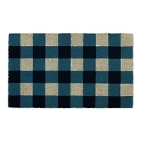 DII® Navy & White Buffalo Check Doormat