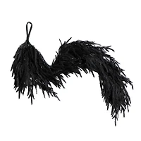 4ft. Artificial Real Touch Halloween Black Norfolk Island Pine Garland with Natural Look