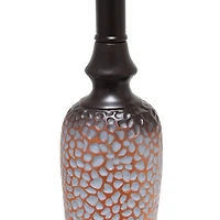 Lalia Home Hammered Bronze Table and Floor Lamp Set