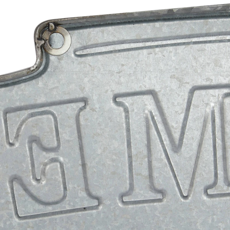 36" Beige Farmhouse Metal Wall Sign