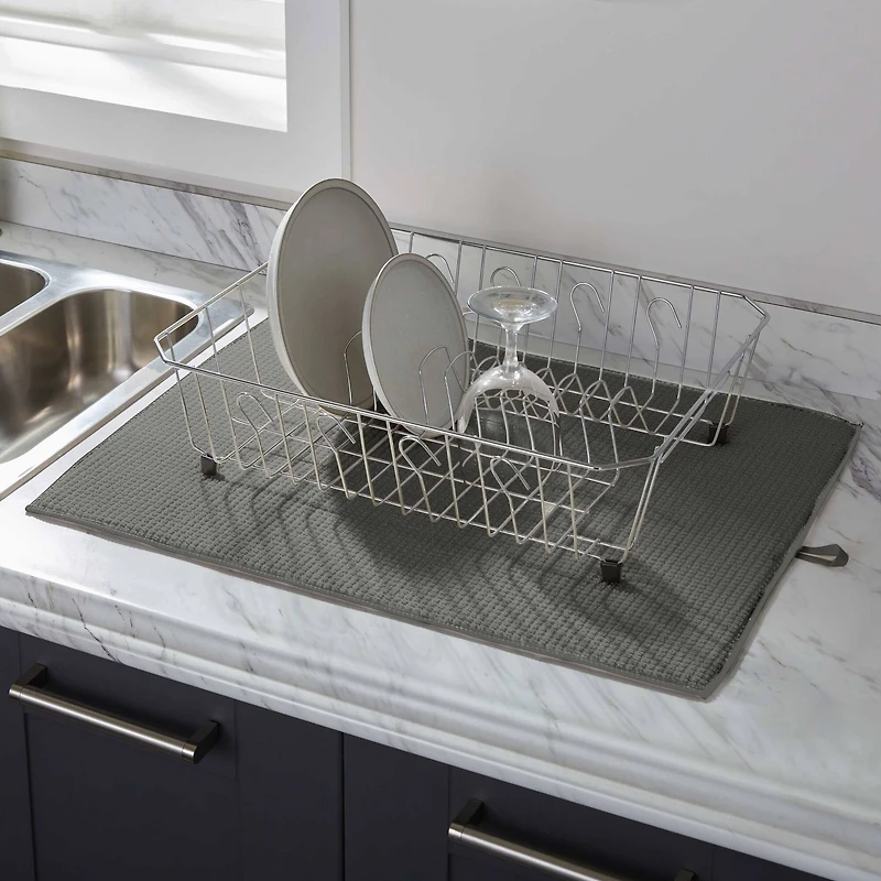 Kitchen Details Jumbo Gray Drying Mats, 2ct.