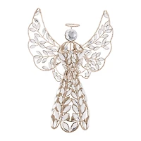 Jeweled Metal Angel Tree Topper