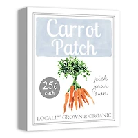 Carrot Patch Sign 1 11" x 14" Canvas Wall Art