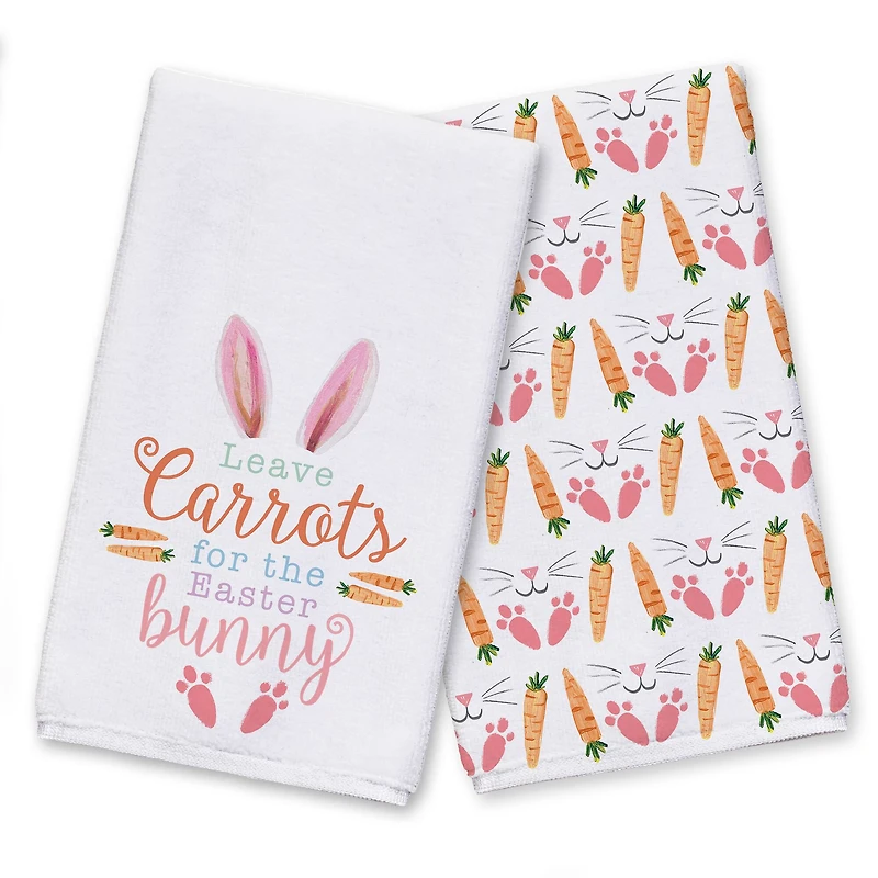 Leave Carrots 16" x 25" Tea Towel - Set of 2