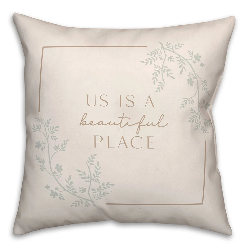 Beautiful Place 18" x 18" Indoor/Outdoor Pillow
