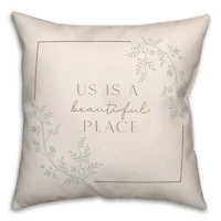 Beautiful Place 18" x 18" Indoor/Outdoor Pillow