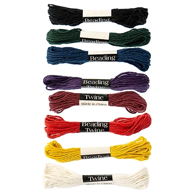 Darice® Mixed Color 6-Ply Hemp Cord Beading Twine, 8ct.