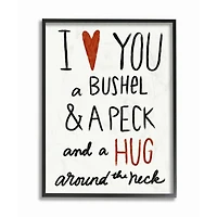 Stupell Industries Bushel & A Peck with Frame Wall Accent