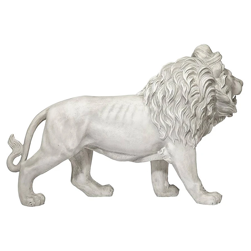 Design Toscano 25" Regal Lion Sentinel of Grisham Manor Statue with Right Foot Forward