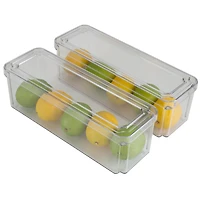 Kitchen Details Clear 8 Piece Refrigerator Organizer Set