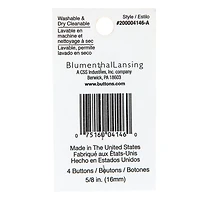 Spectrum Warm 5/8" Pink 2-Hole Buttons,  4ct.