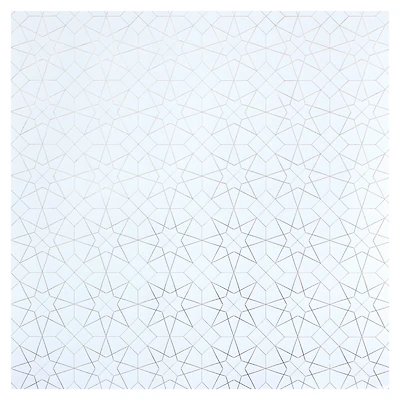 Silver Geometric Cardstock Paper by Recollections™, 12" x 12"