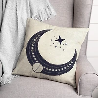 Half Moon Pattern 2 18" x 18" Throw Pillow