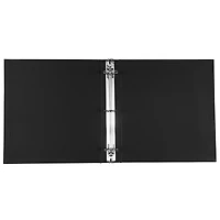 JAM Paper 1.5" Black Premium Linen Textured 3 Ring Binder