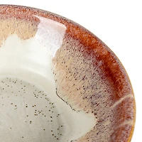 Hello Honey® 7.5" Natural & Cream Stoneware Pillar Holder