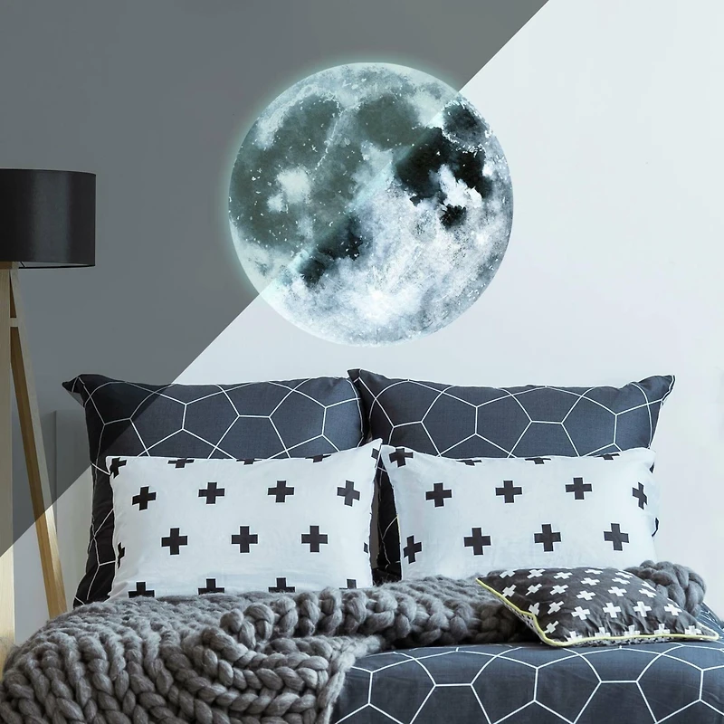 RoomMates Moon Glow In The Dark Peel & Stick Giant Decals