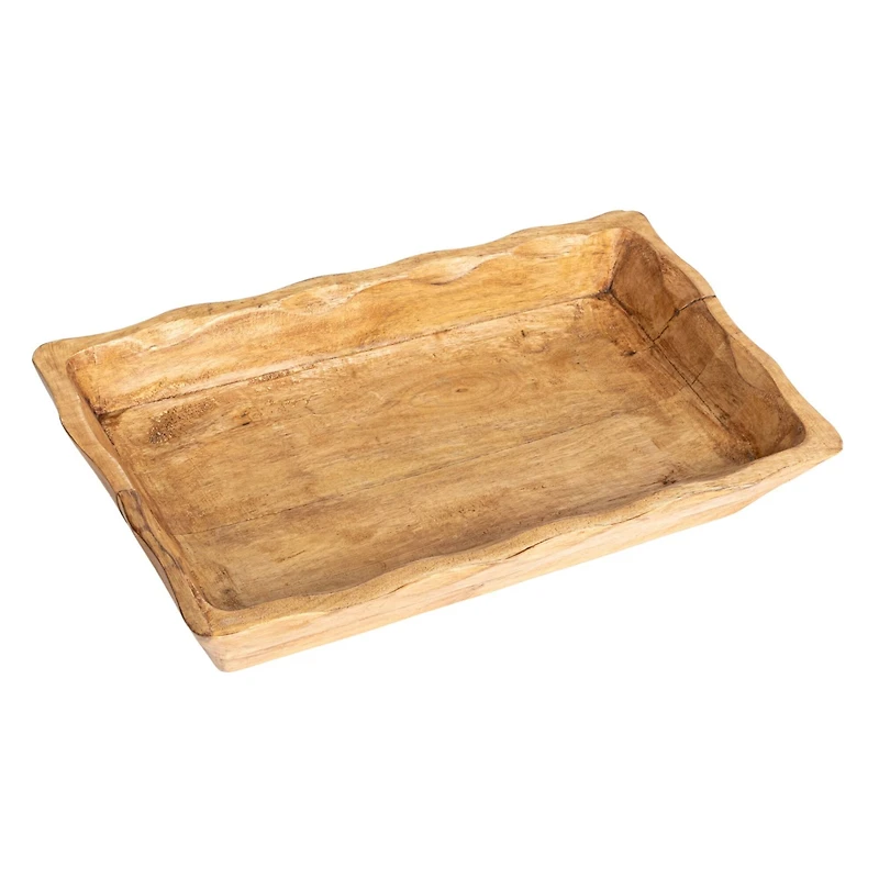 Hello Honey® 15.5" Long Natural Artisanal Mango Wood Bowl