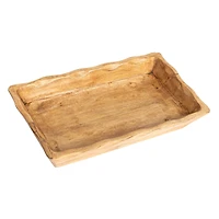 Hello Honey® 15.5" Long Natural Artisanal Mango Wood Bowl