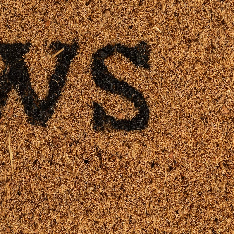 Hello Honey® 29" x 17.5" Wipe Your Paws Natural Coir Bone Doormat