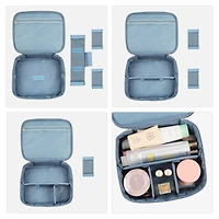 NEX™ Blue Cosmetic Organizer with Adjustable Divider