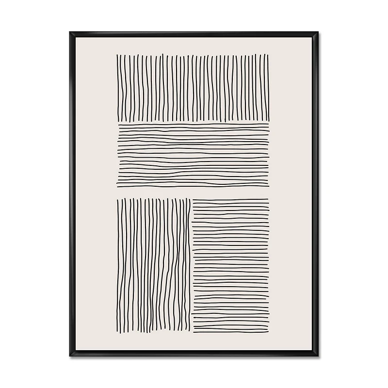 Designart - Minimal Geometric Lines And Squares IV