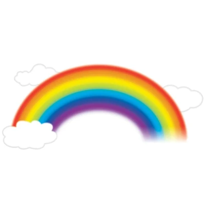 RoomMates Over The Rainbow Peel & Stick Giant Wall Decal