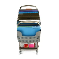 Mind Reader Silver Heavy Duty Mobile File Cart