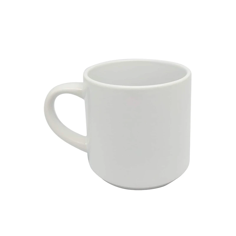 10oz. White Stackable Ceramic Sublimation Mugs, 4ct. by Make Market®