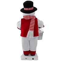 24" Lighted & Animated Musical Snowman Christmas Figure