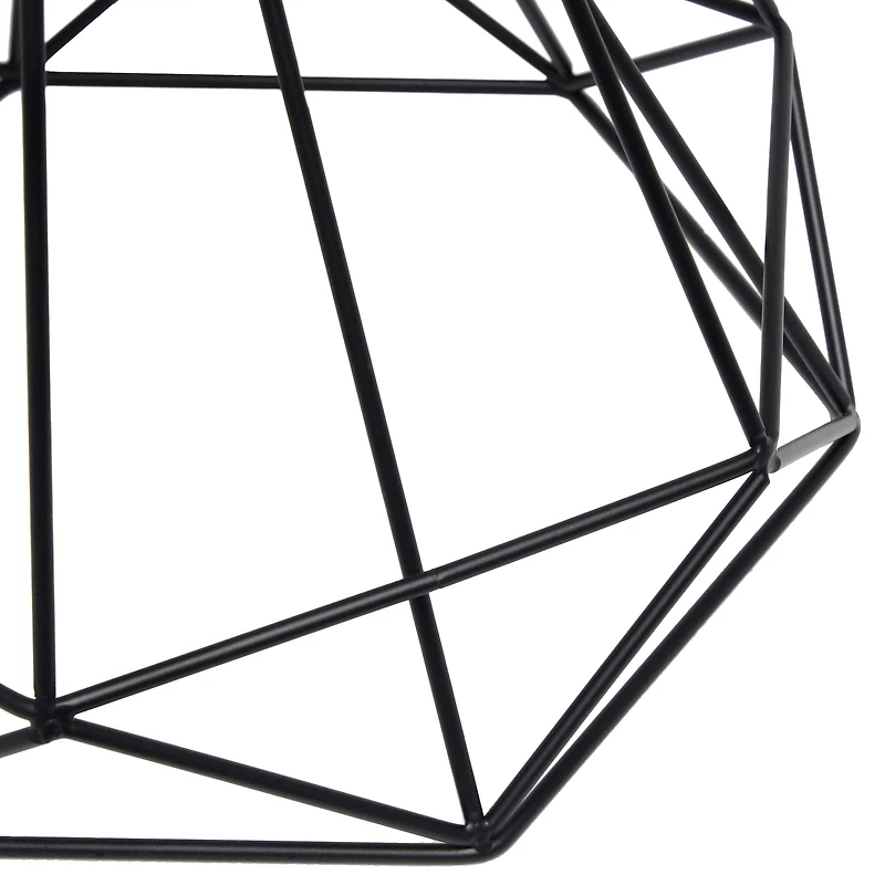 Lalia Home 23.5" Geometric Wired Table Lamp with Fabric Shade