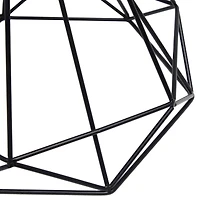 Lalia Home 23.5" Geometric Wired Table Lamp with Fabric Shade