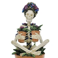 7.5" Potted Skeleton with Plants Tabletop Décor by Ashland®