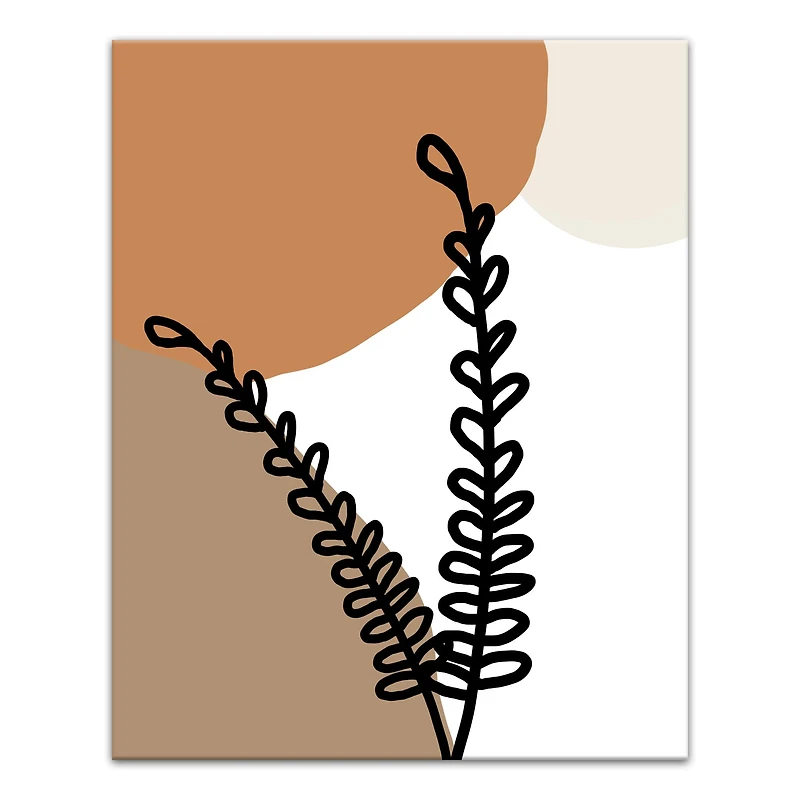 Floral Abstract 16" x 20" Canvas Wall Art