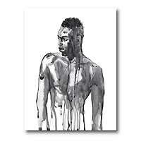 Designart - Handsome African Man Portrait On White I