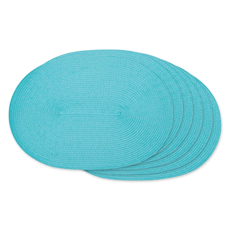 DII® Oval Plastic Woven Placemats