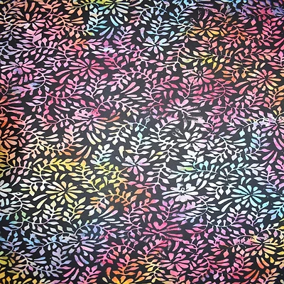 Feldman Batik Rainbow Clover Petal Cotton Fabric