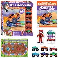 Hinkler Pull-Back and Go Monster Trucks Floor Puzzle