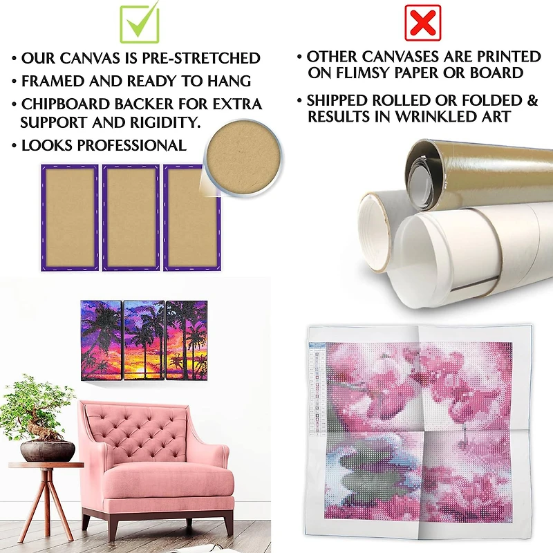 ArtSkills® Brilliant Art Enchanted Butterflies Stretched Canvas Diamond Painting Kit