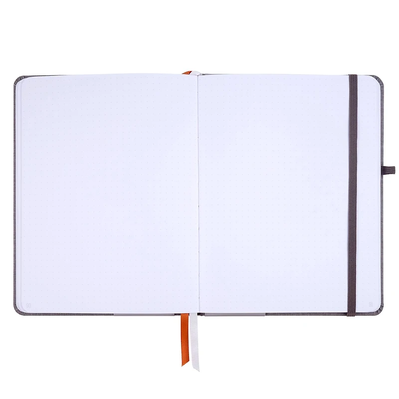 Gray Premium Hardcover Dot Journal, 6" x 8" by Artist's Loft™
