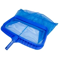 Pool Central 19.75" Blue Deep Bag Swimming Pool Leaf Rake Skimmer Head